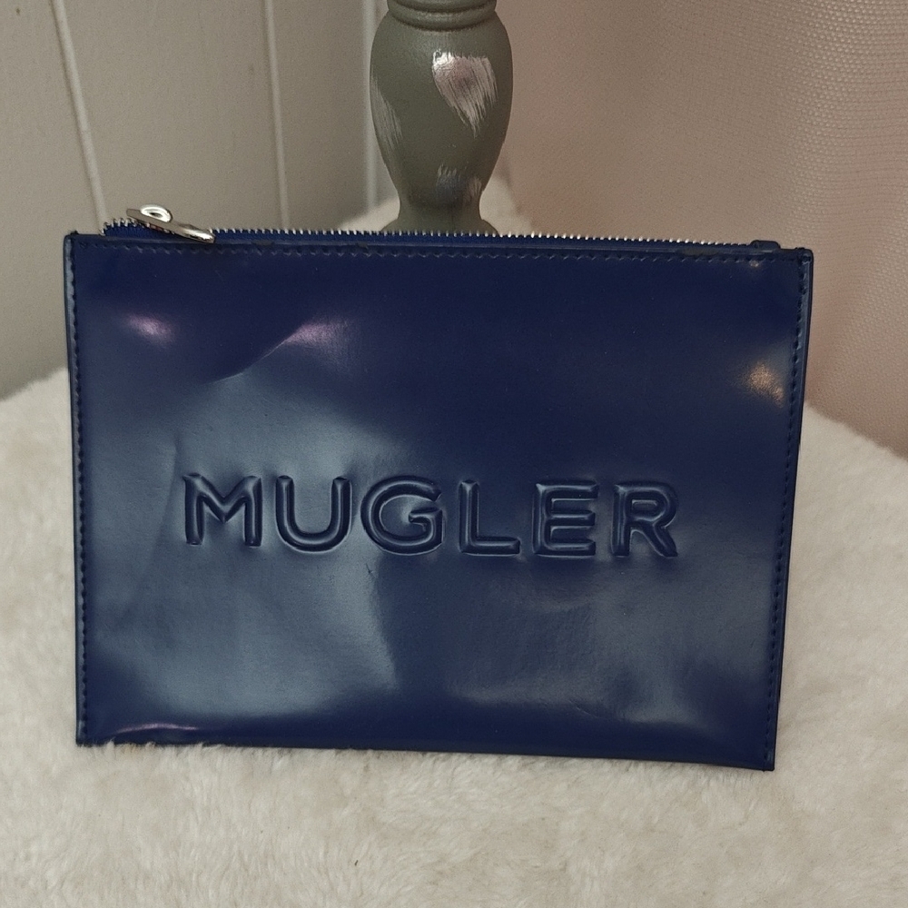 Mugler Shiny Navy Toiletry Bag